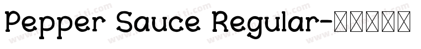 Pepper Sauce Regular字体转换